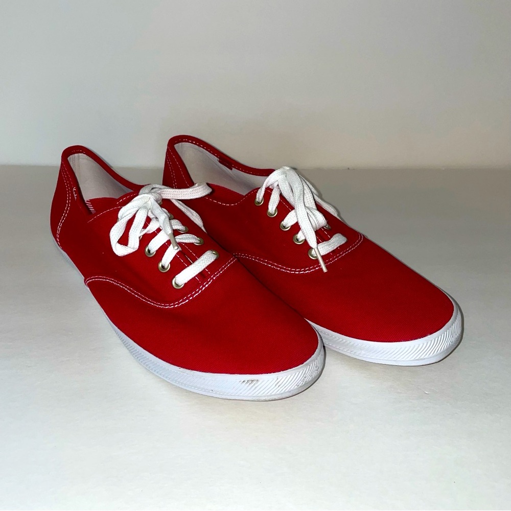 Keds Mens Champion CVO Red White Shoe Sneakers 👟 Mens Size 13
